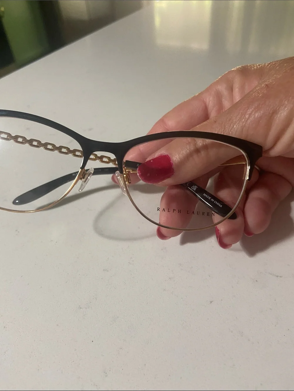 Ralph Lauren Women’s Two-Tone Cat Eye Eyeglass Frames - Gold & Black